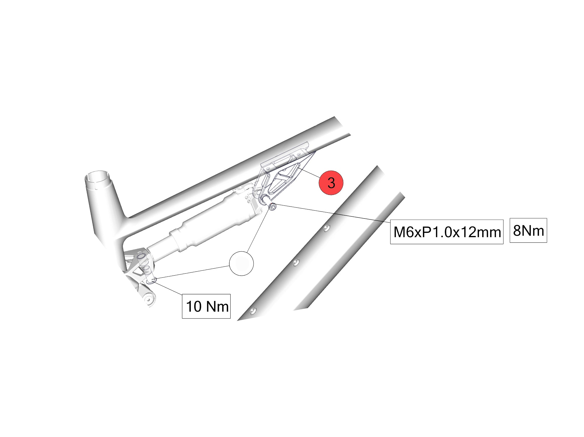 FS / FS LT Top Tube Shock Mount | BMC | spare parts | Parts, Parts | Spare Parts